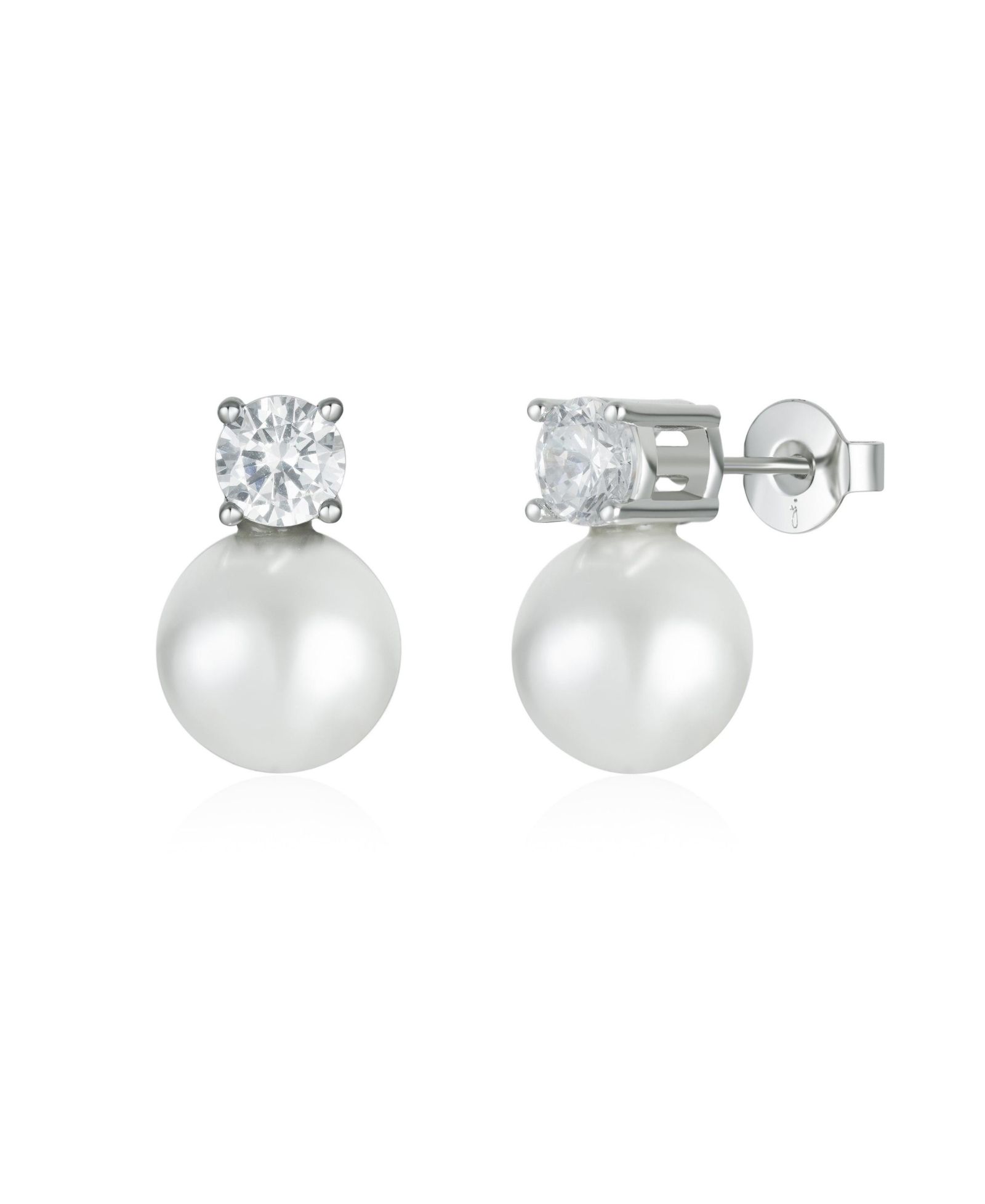 Untamed Petals Maven Pearl and Crystal Studs