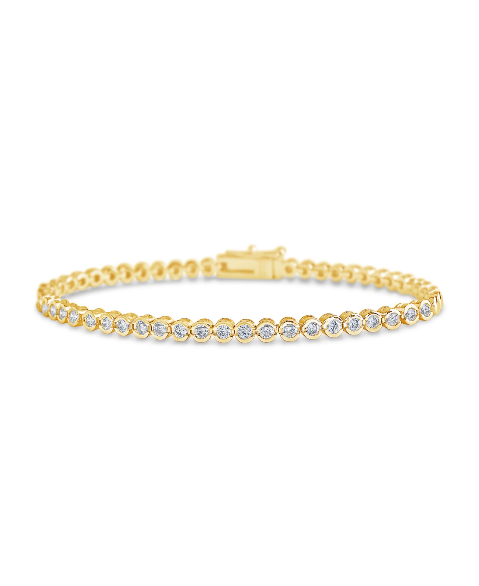 Браслет Sterling Forever Bezel Cubic Zirconia Tennis