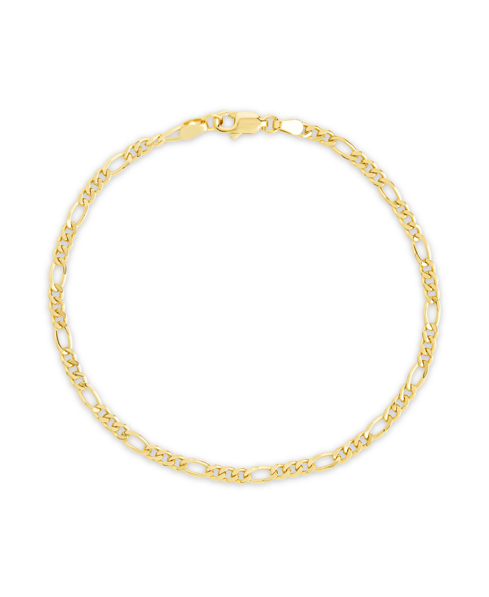 Sterling Forever Sterling Silver Figaro Chain Bracelet
