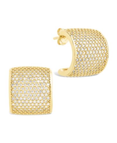 Серьги-гвоздики Sterling Forever Simone Cubic Zirconia