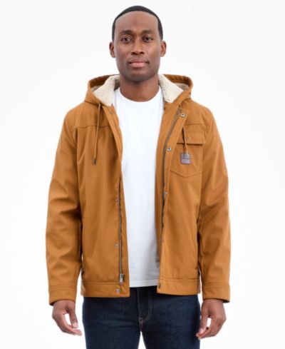 Lucky Brand Men's Sherpa Lined Softshell Jacket