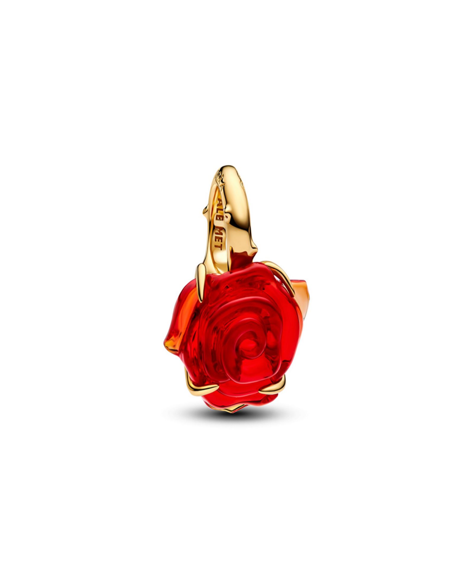 Pandora Disney Beauty and the Beast Enchanted Rose Dangle Charms