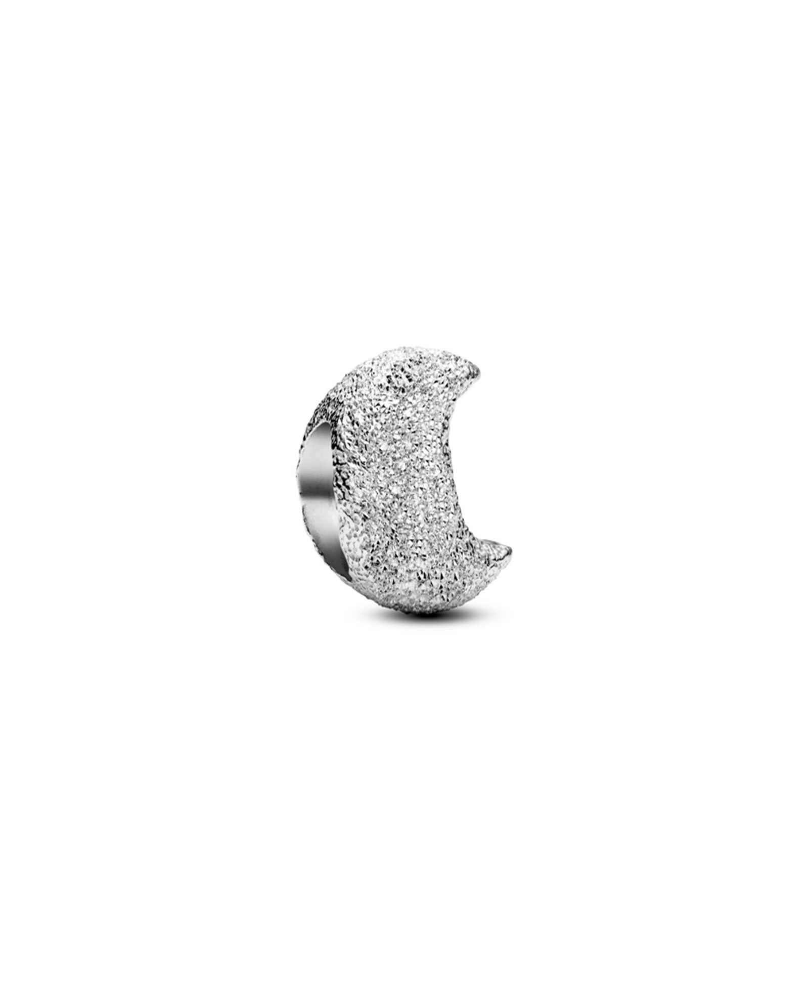 Мини-шармы Pandora Silver Tone Textured Moon