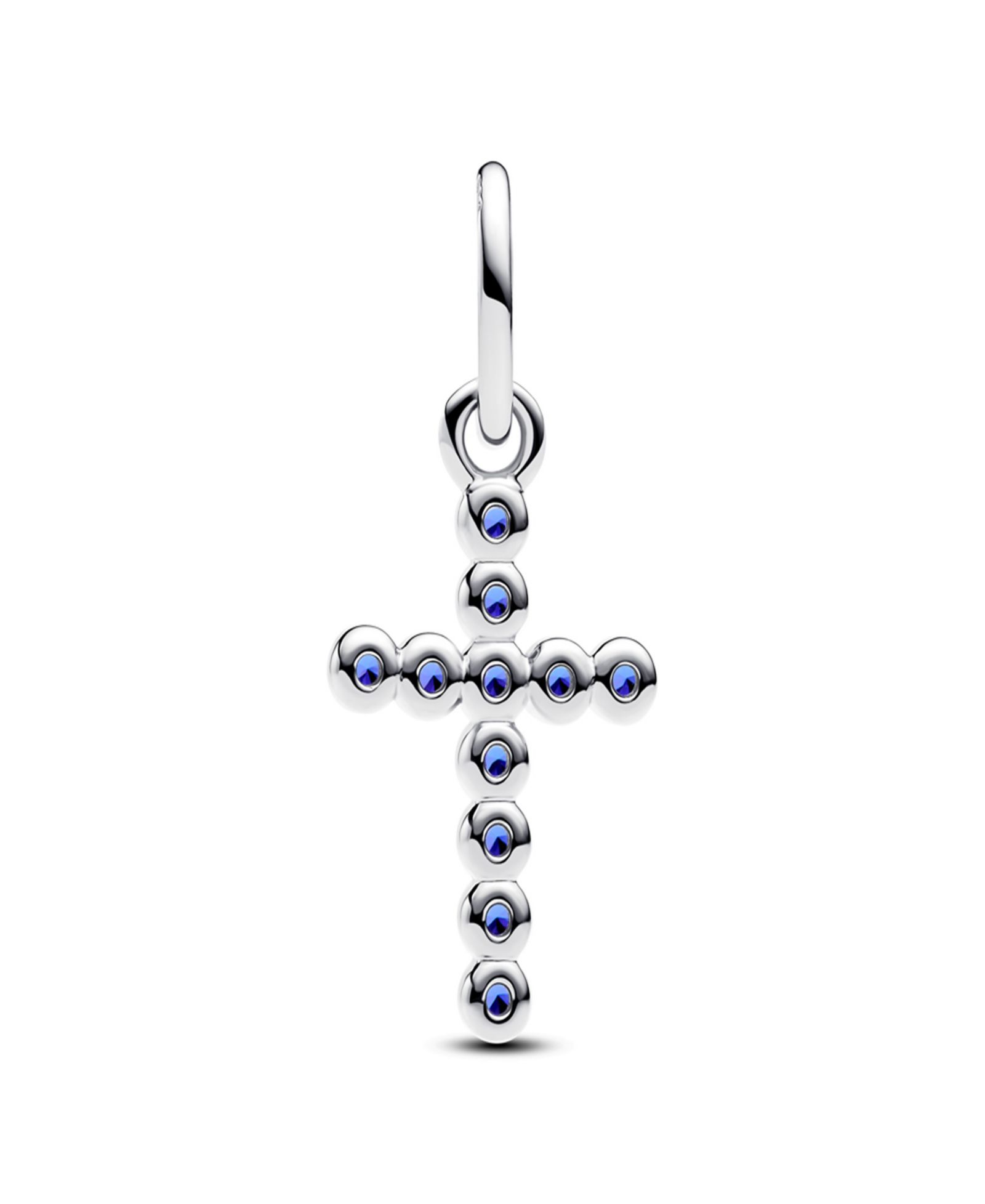 Подвески Pandora Stellar Blue Crystal Cross Dangle Charms