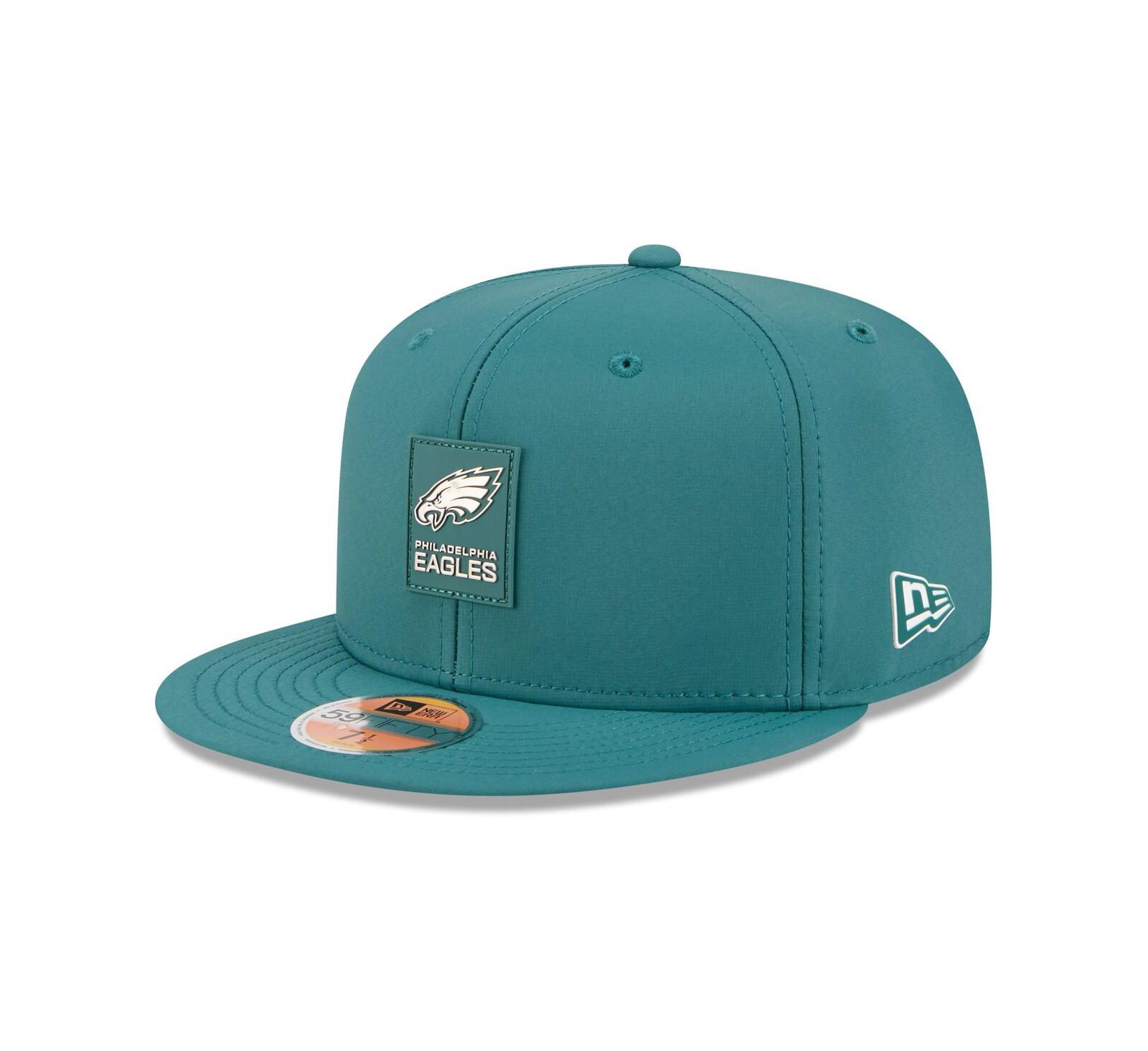 Мужская кепка New Era Midnight Green Philadelphia Eagles 2025 Sideline 59FIFTY Fitted