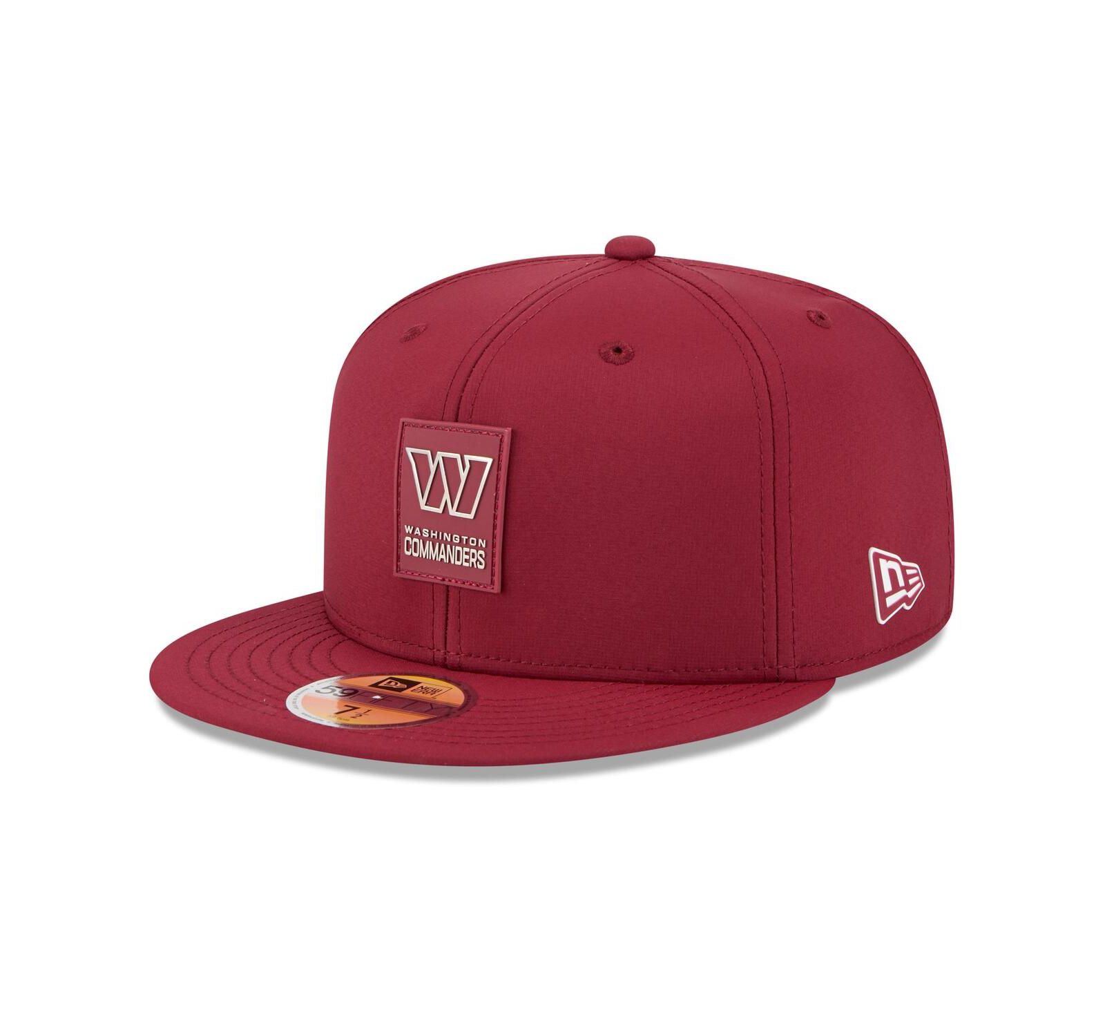 Кепка New Era Men's Burgundy Washington Commanders 2025 Sideline 59FIFTY