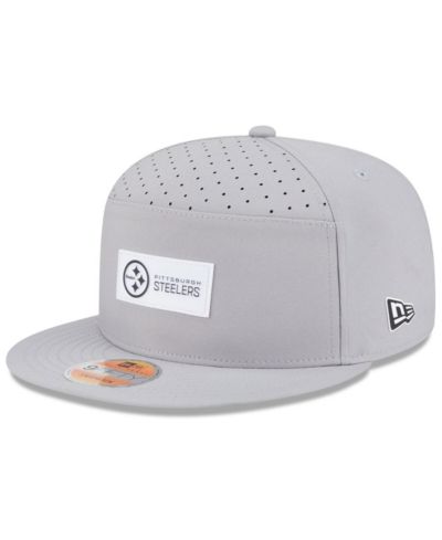 Мужская кепка New Era Pittsburgh Steelers 2025 Sideline Split Panel 9FIFTY, серый цвет