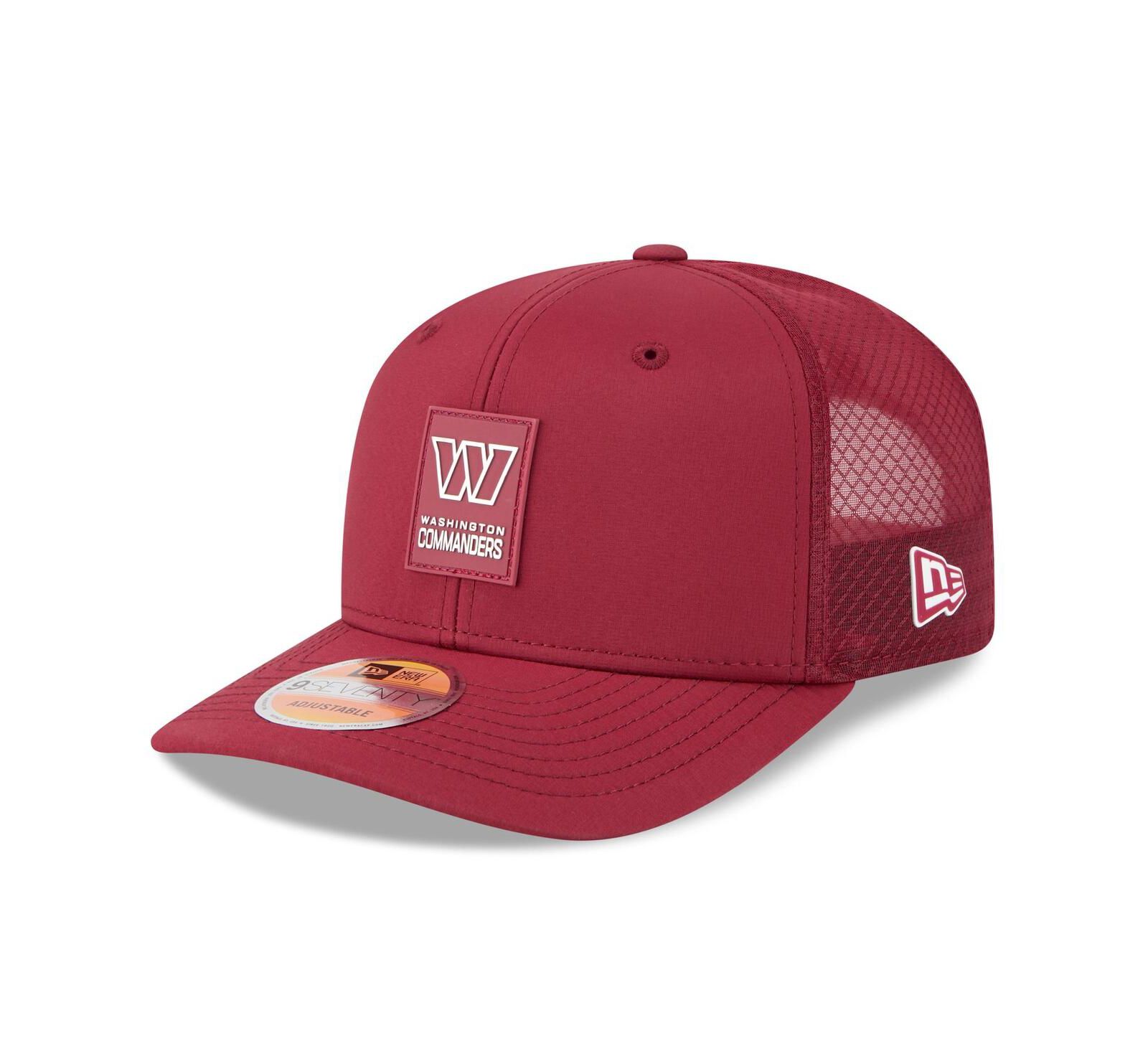New Era Men's Burgundy Washington Commanders 2025 Sideline 9SEVENTY Trucker Adjustable Hat