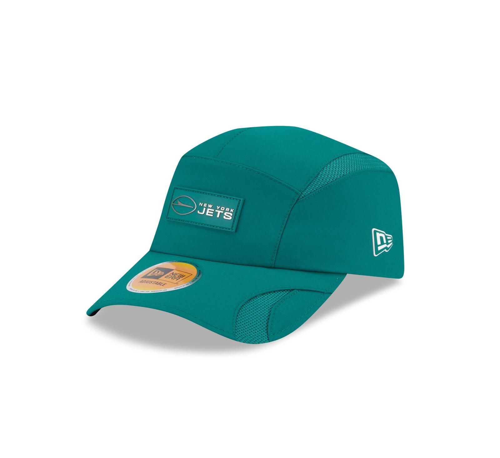 New Era Men's Green New York Jets 2025 Sideline Runner Adjustable Hat