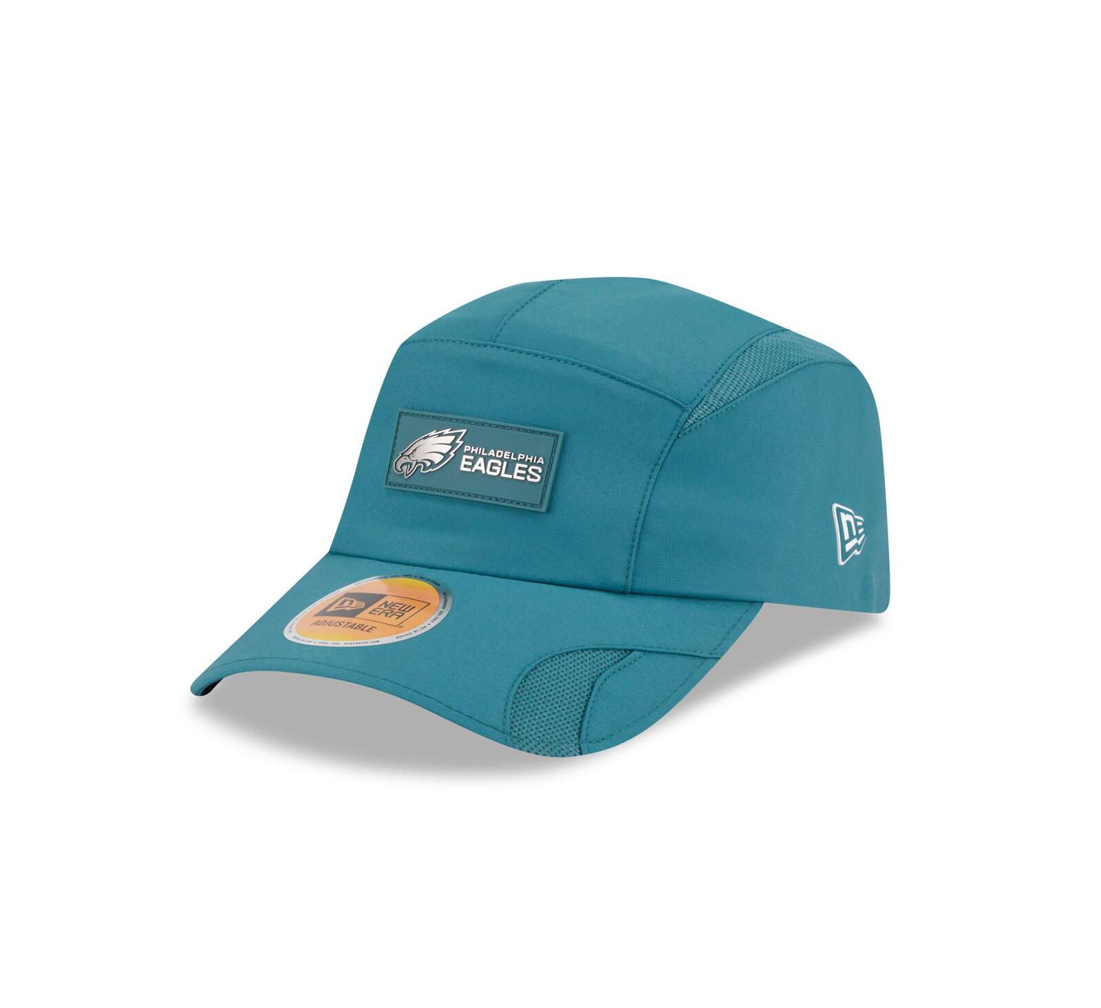 Мужская кепка New Era Midnight Green Philadelphia Eagles 2025 Sideline Runner Adjustable