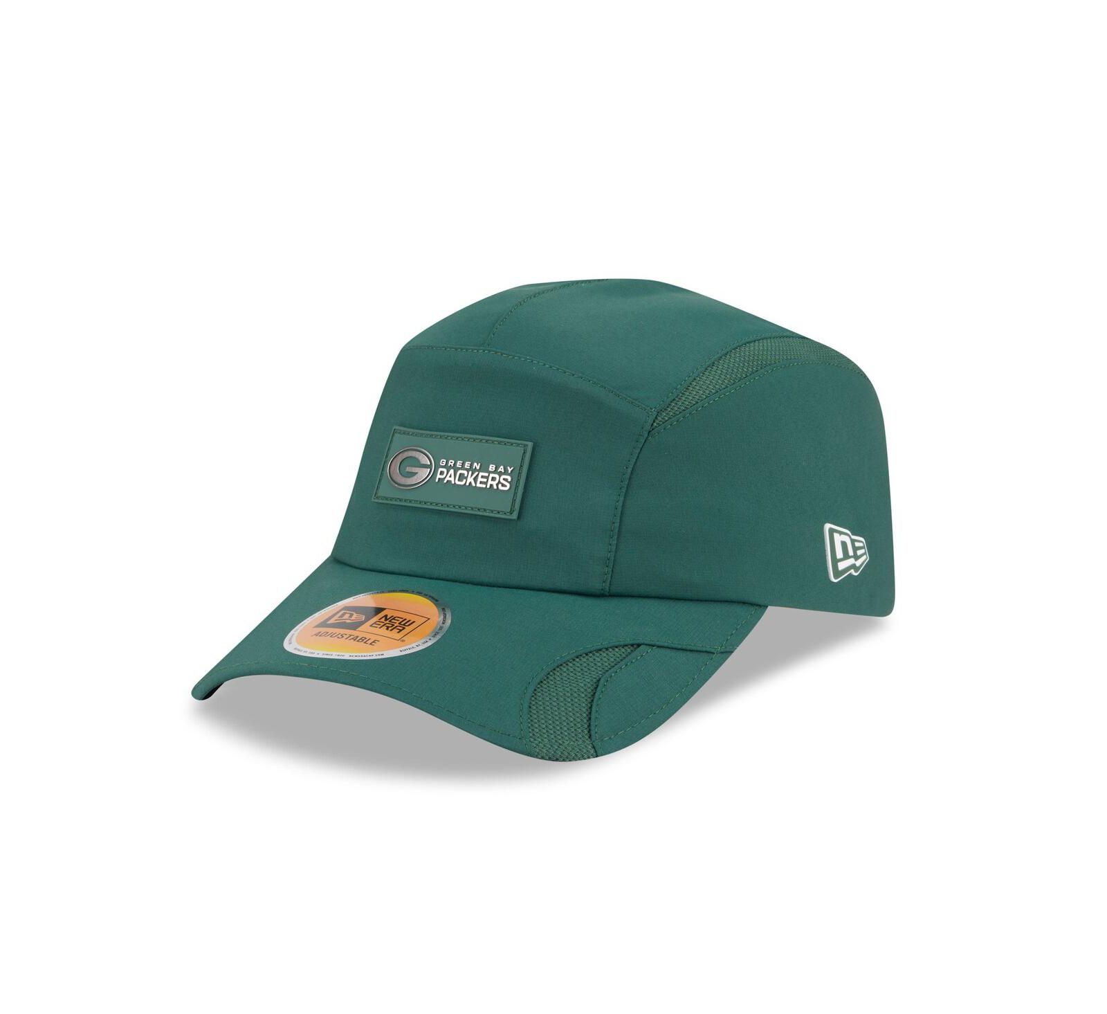 Мужская кепка New Era Green Bay Packers 2025 Sideline Runner регулируемая