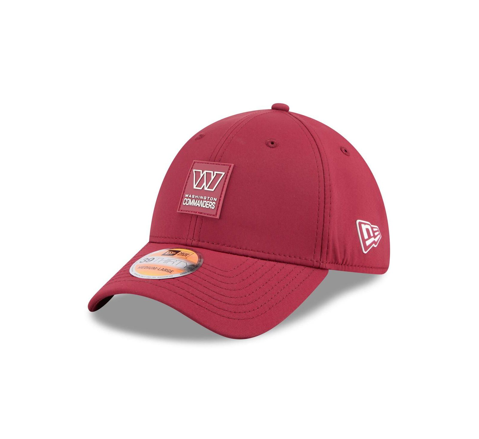 Мужская кепка New Era Washington Commanders 2025 Sideline 39THIRTY Flex