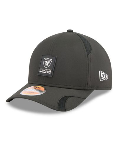 Мужская кепка New Era Black Las Vegas Raiders 2025 Sideline M-Crown 9FORTY Adjustable