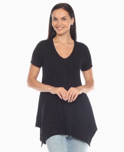 Тюник White Mark Women's с трикотажным передом и сборками