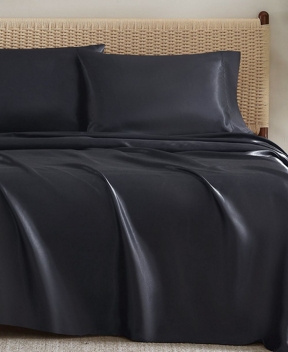 Jessica Simpson Silky Satin 3-Pc. Sheet Set, Twin