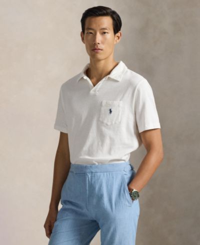 Мужская рубашка-поло Polo Ralph Lauren Standard Fit из хлопка и льна