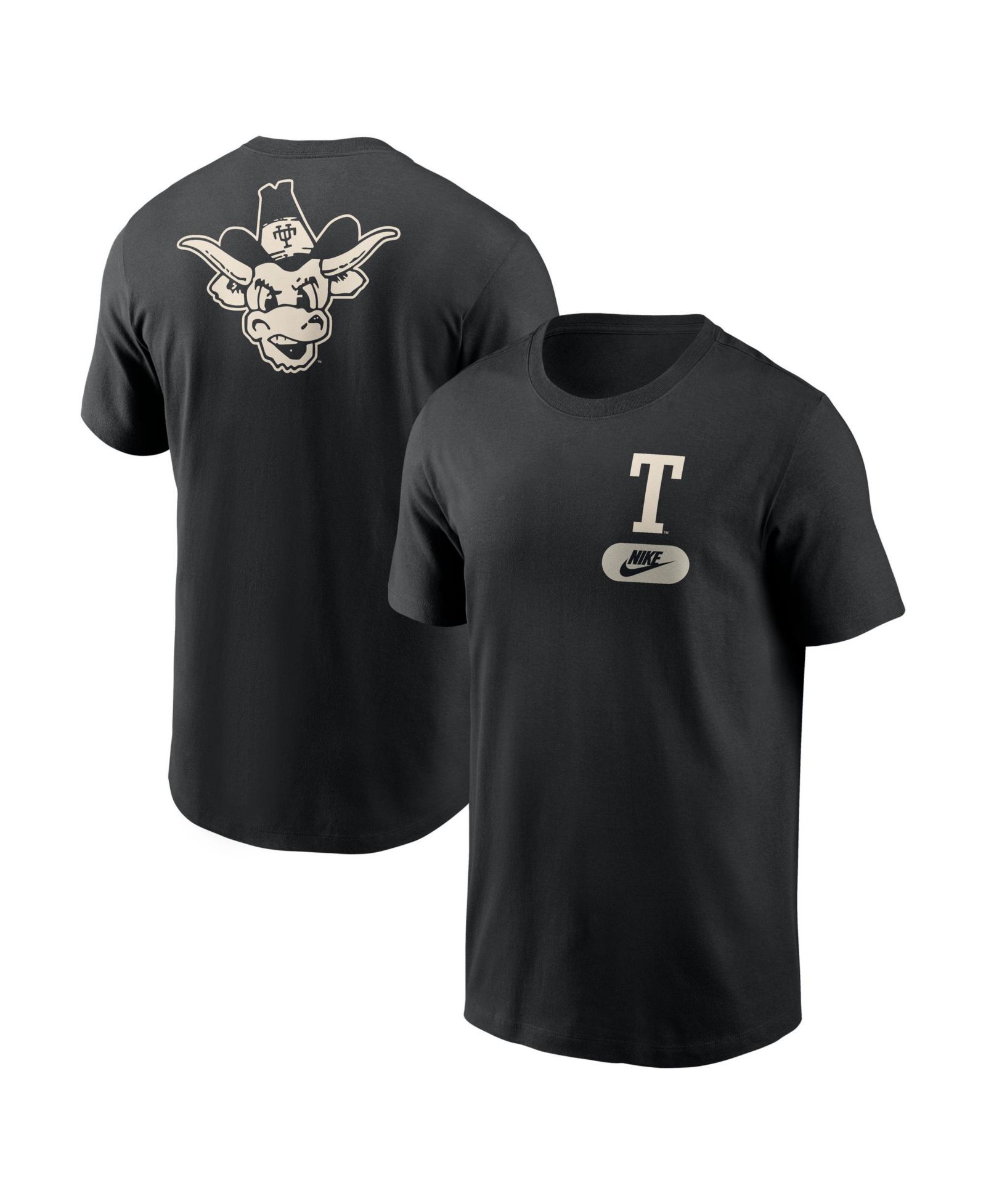 Nike Мужская футболка Texas Longhorns черная fashion 2-Hit