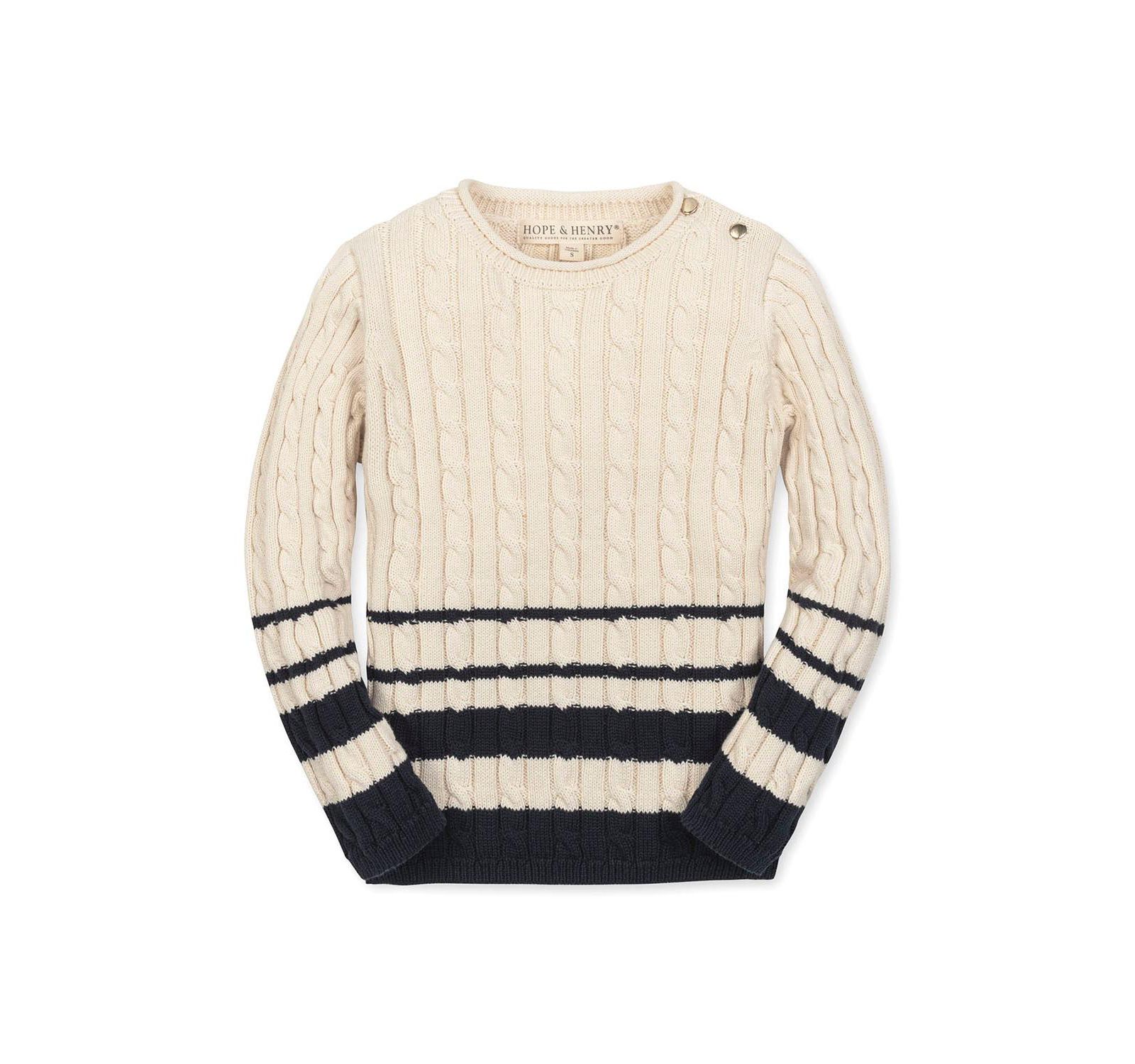 Детский джемпер Hope & Henry Organic Roll Neck Cable