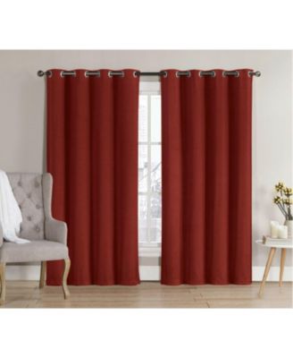 GoodGram 2 шт: шторы Hotel Thermal Grommet 100% Blackout, 52 in. W x 84 in. L, Gray