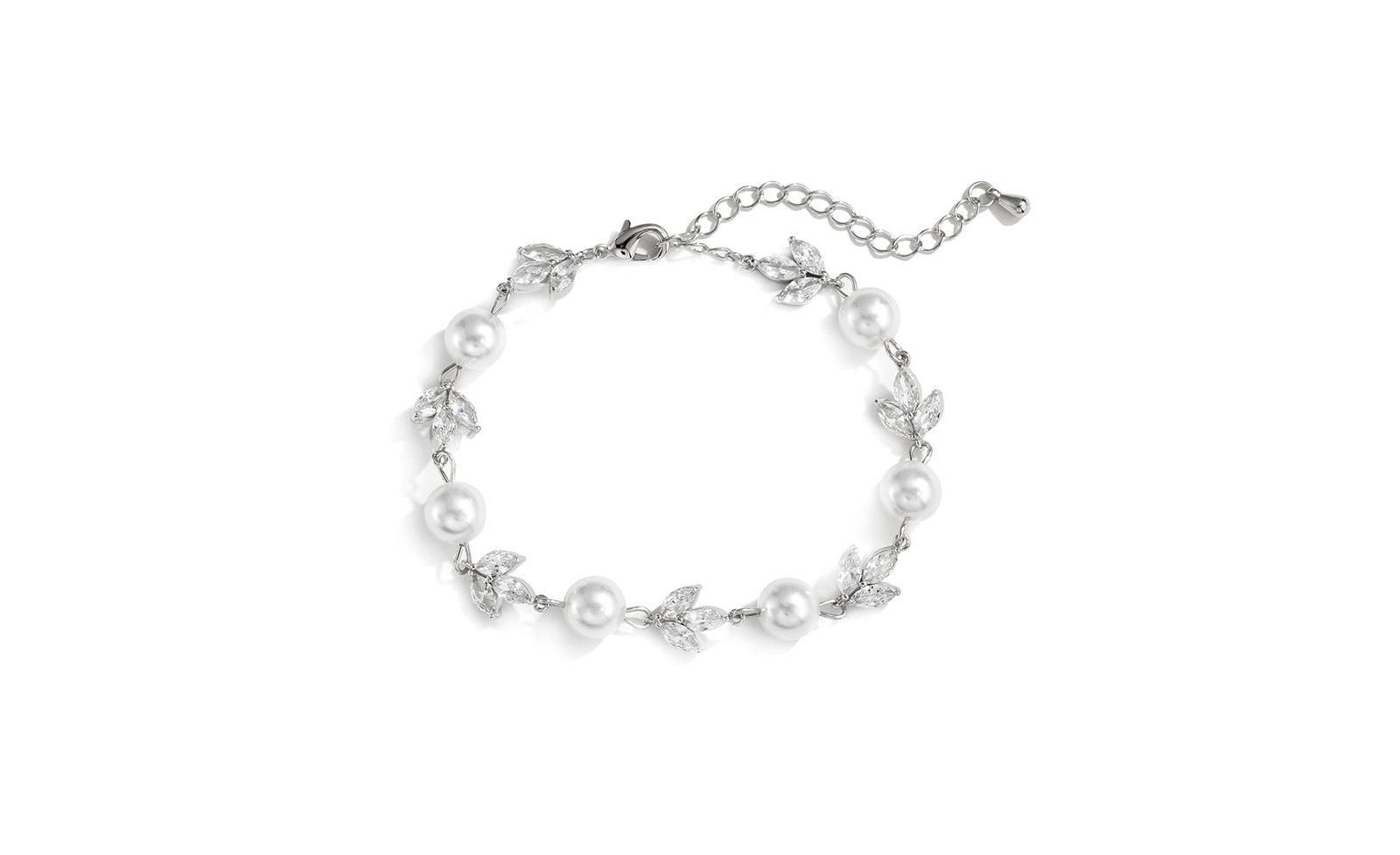 Forever Pearl and Crystal Bracelet