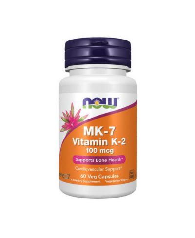 NOW Foods MK-7 Vitamin K-2 ,100 mcg ,60 vcaps
