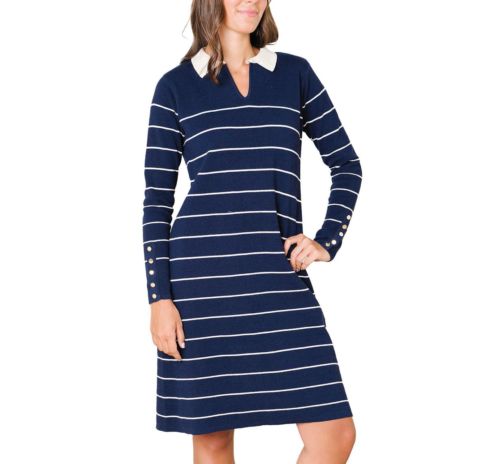 Платье-свитер Hope & Henry Women's Organic Long Sleeve Collared