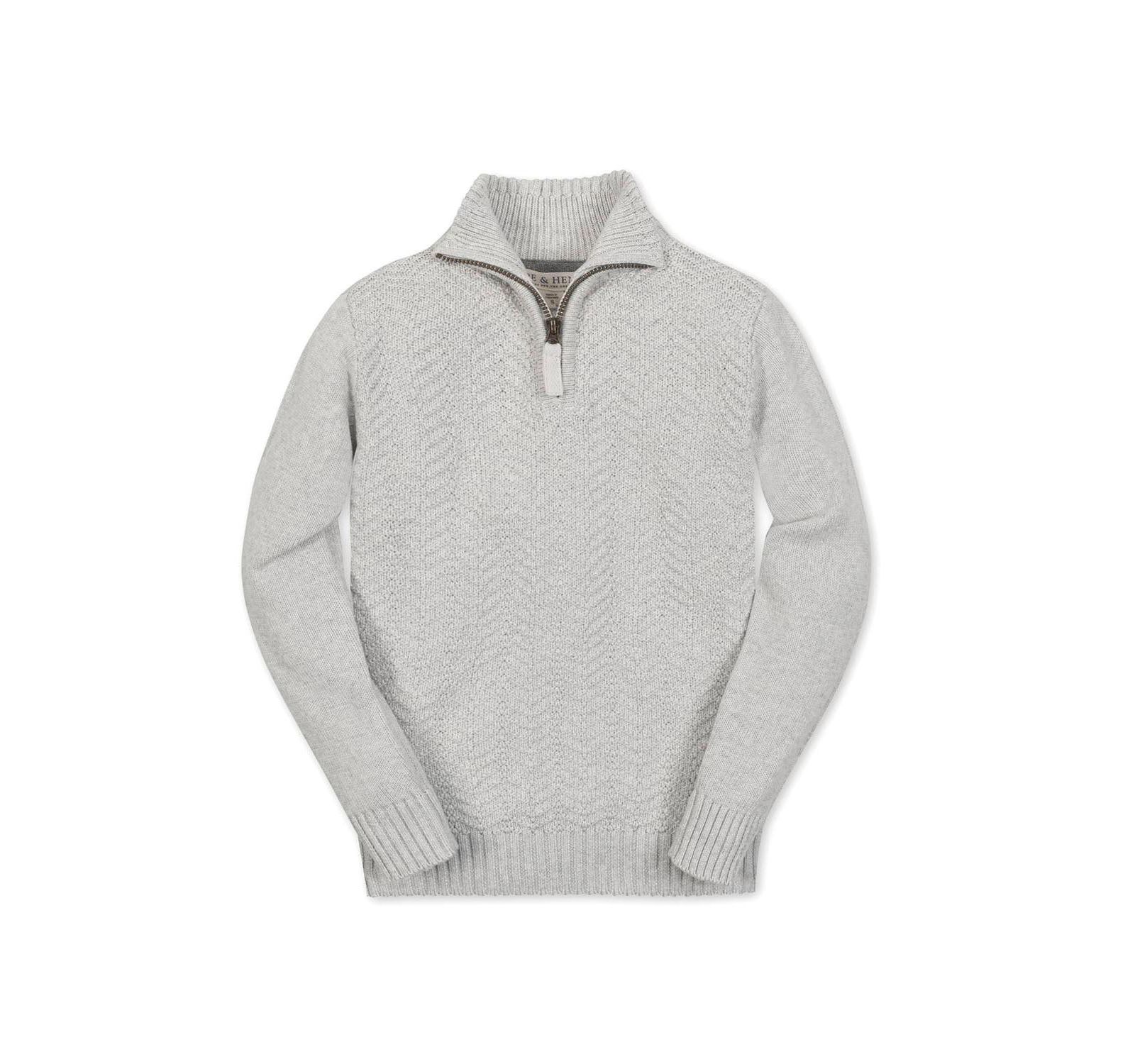 Детский джемпер Hope & Henry Organic Long Sleeve Half Zip Cable Pullover