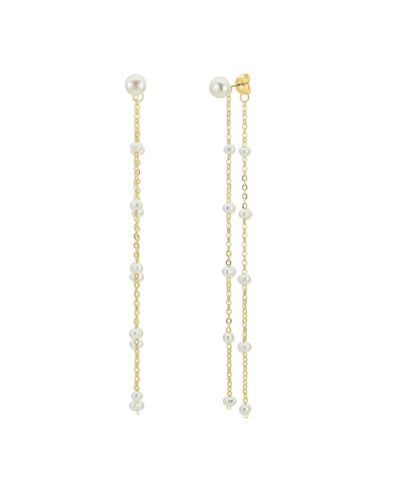 Untamed Petals Lara Pearl Drop Earrings