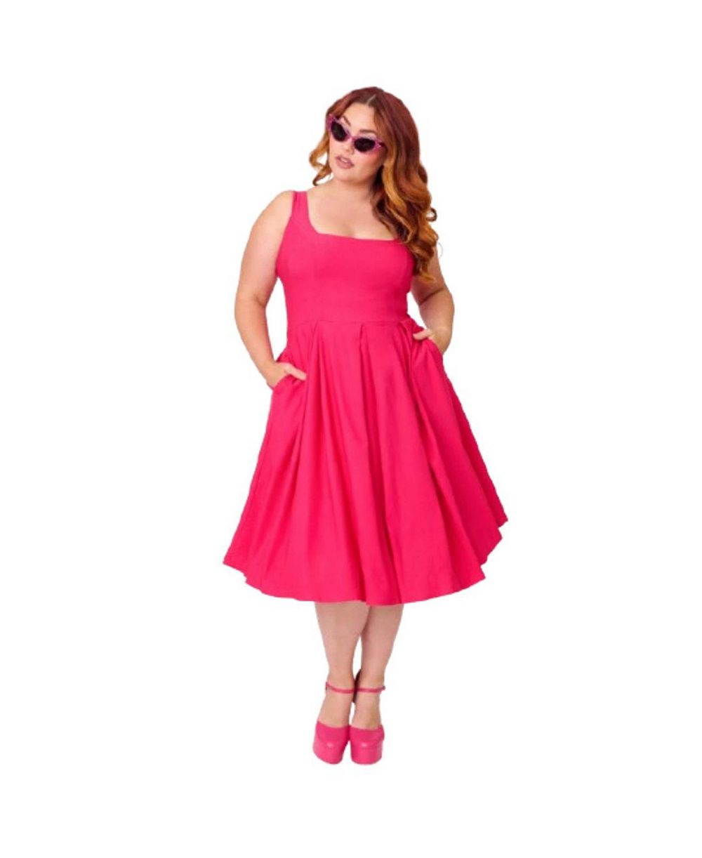 Женское платье Unique Vintage Plus Size Square Neck