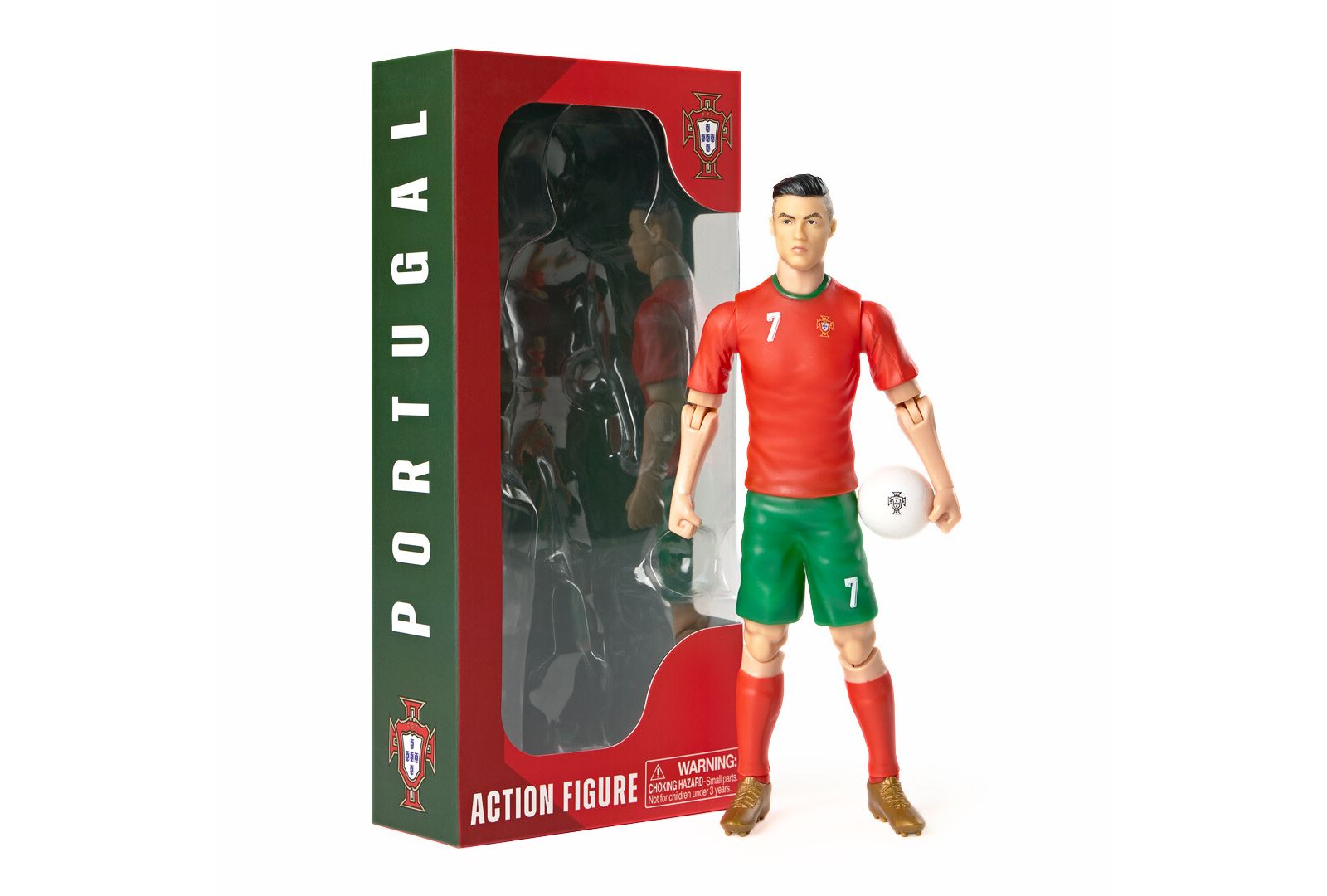 Banbo Toys SOCKERS Portugal Cristiano 8" Collectible Soccer Action Figure