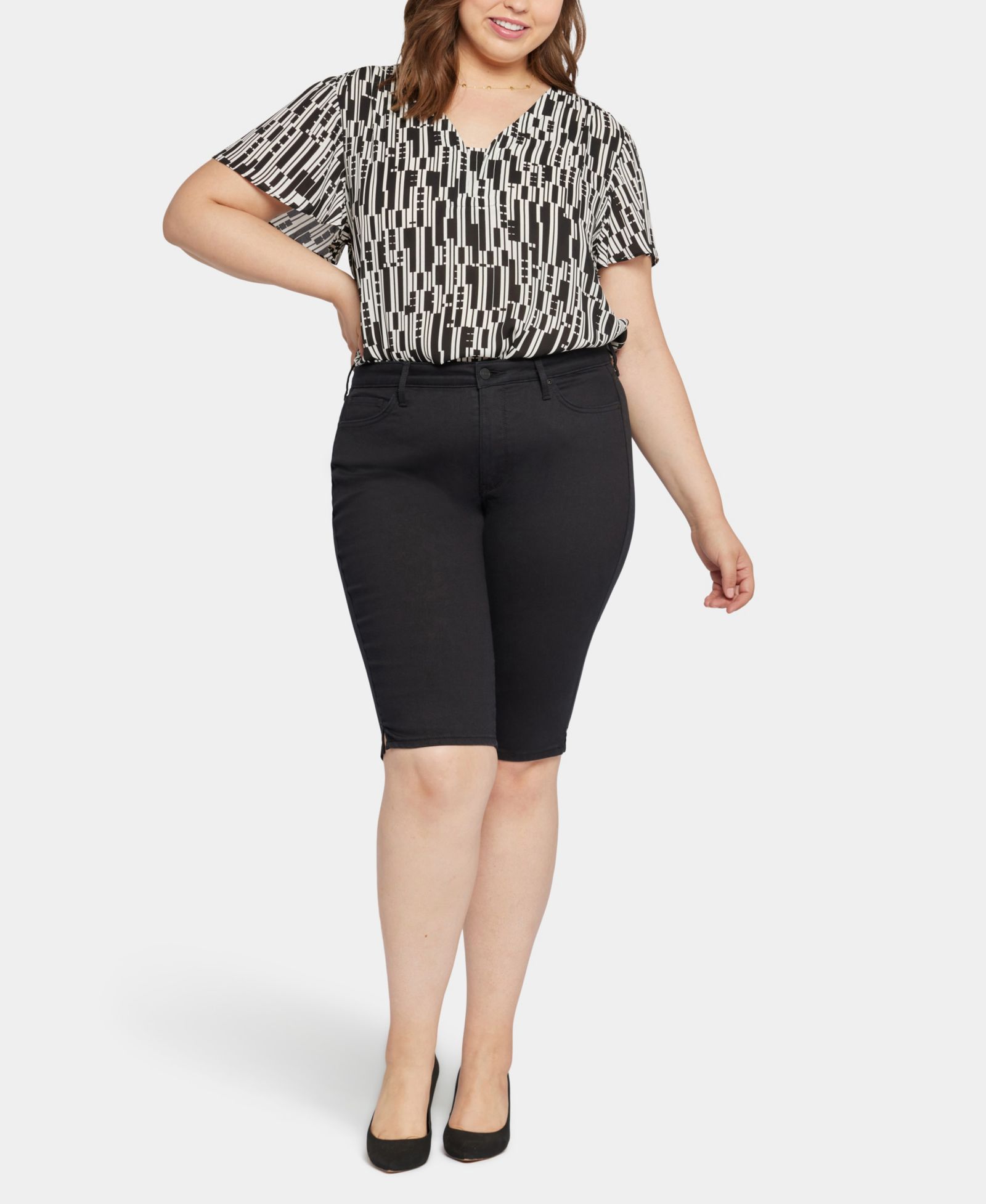 NYDJ Plus Size Sophie Bike Capri Jeans
