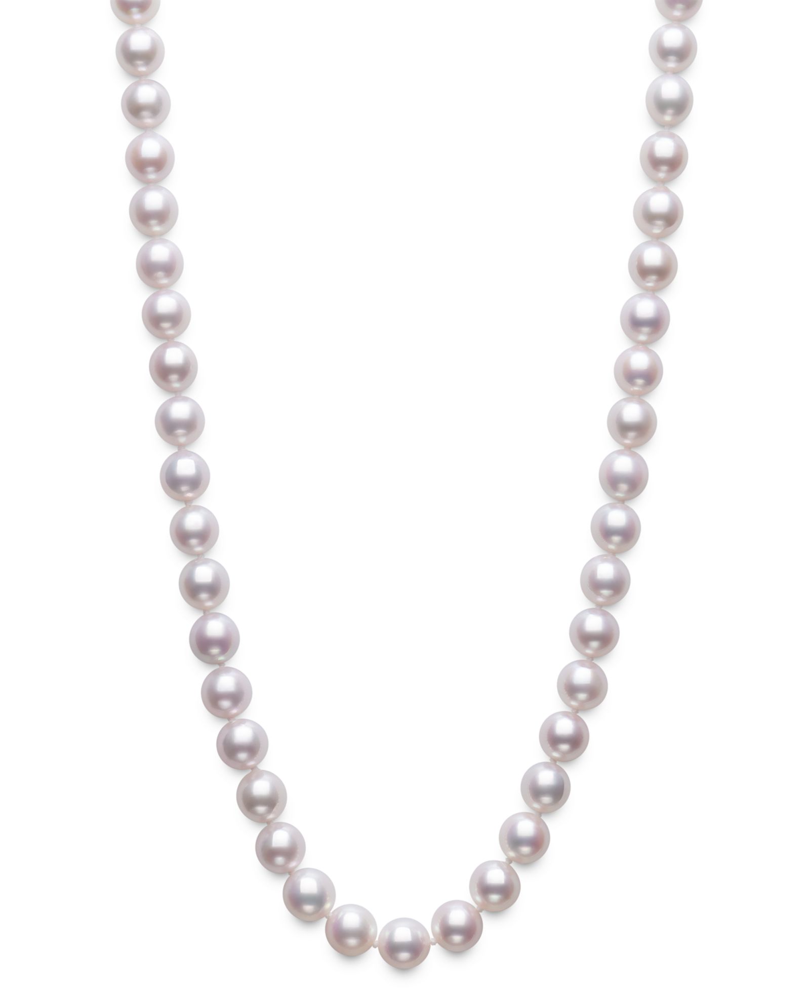 Belle de Mer ожерелье с культивированным жемчугом Akoya (8-8.5mm) в 14k Gold