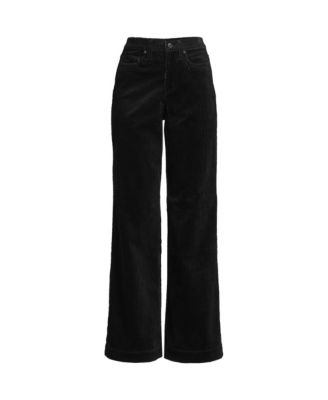 Lands' End женские вельветовые брюки с высокой посадкой и широкими штанинами