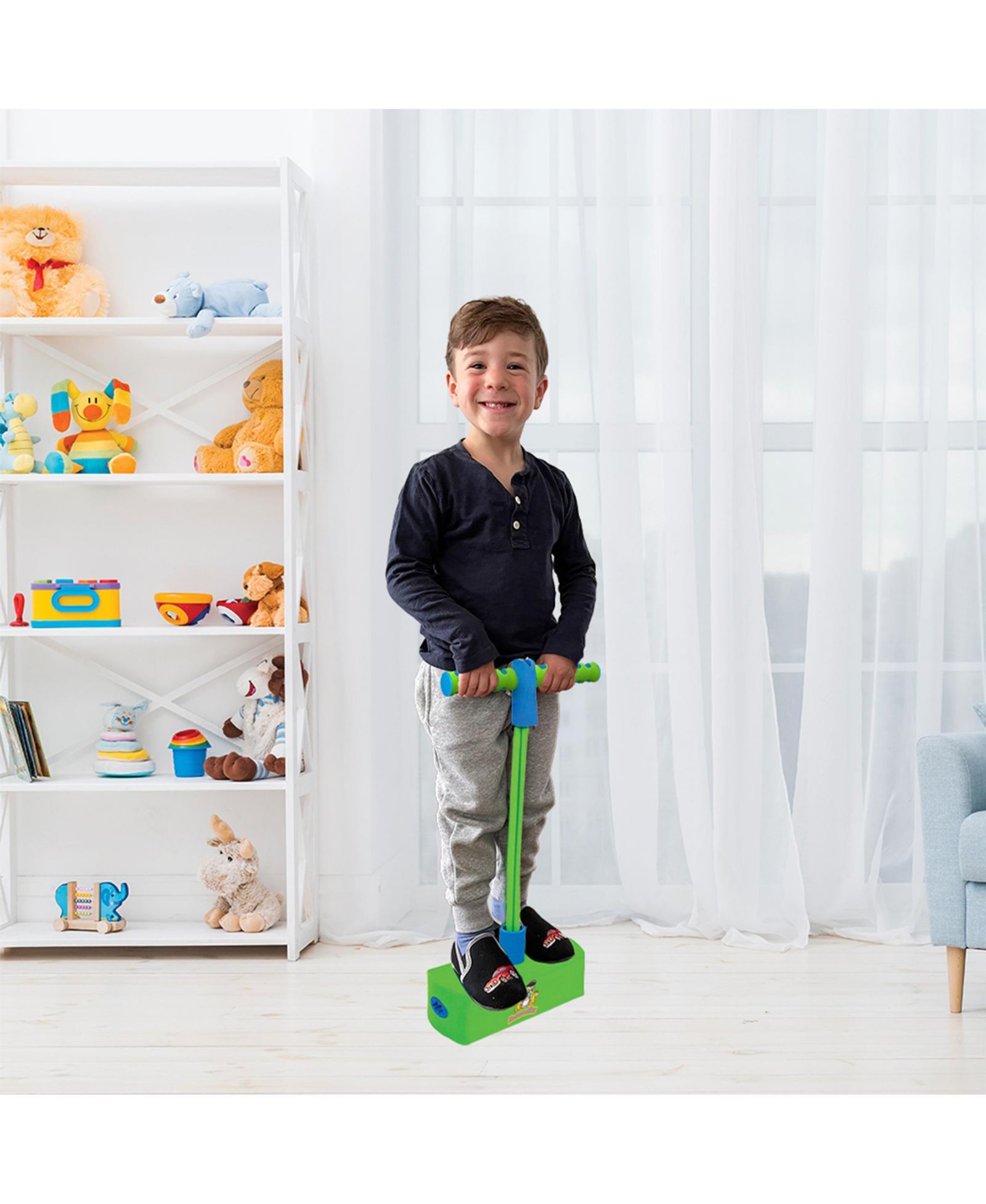 Bounceziez Hop & Squeak Pogo Hopper, Holds 250 lbs, Ages 3+