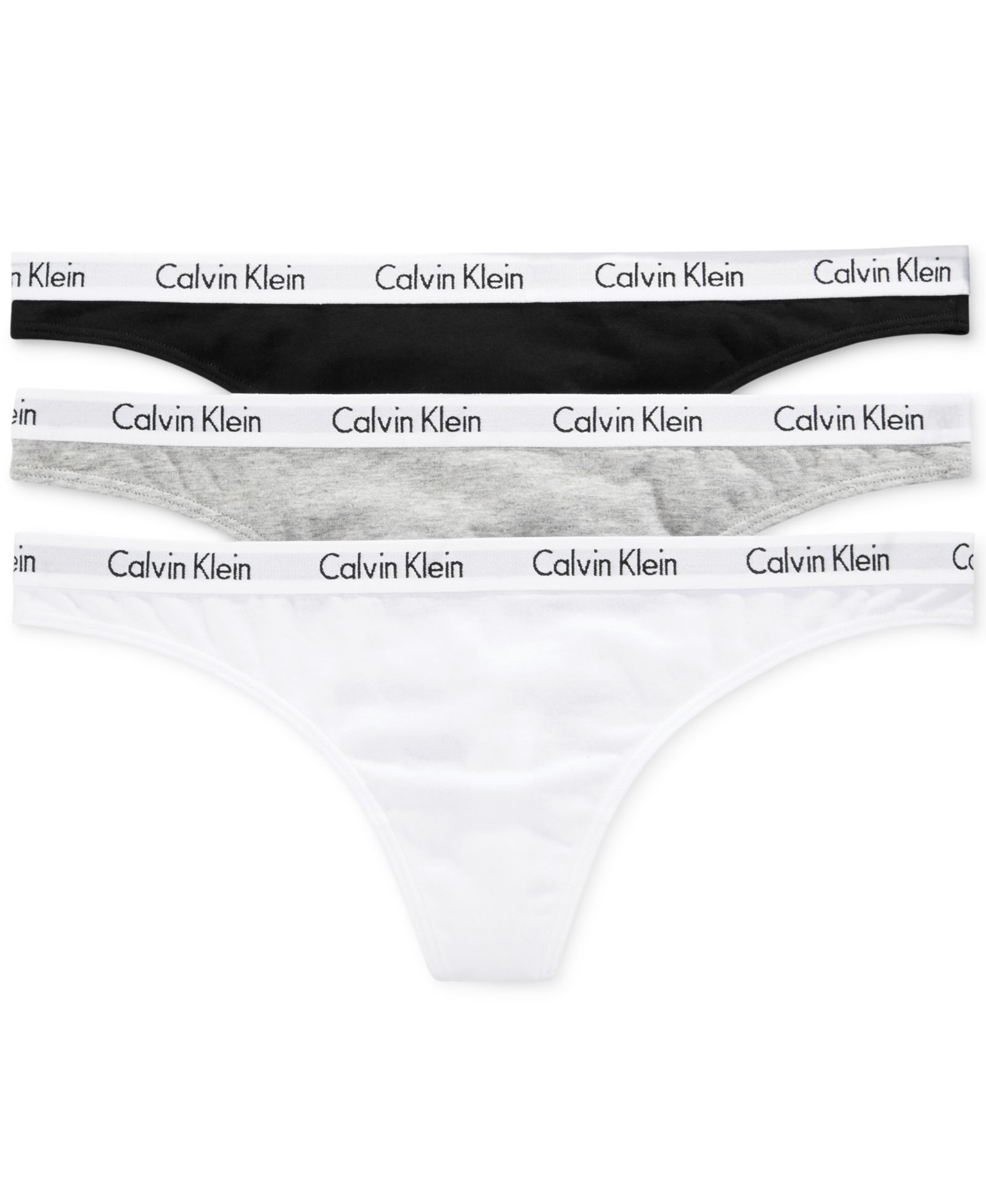 Набор нижнего белья Calvin Klein Carousel Cotton 3-Pack Thong, QD3587