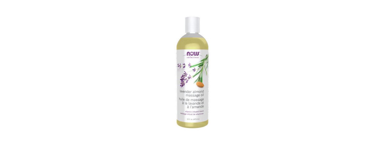 NOW Foods Масло для массажа лаванда-миндаль, 16 FL OZ