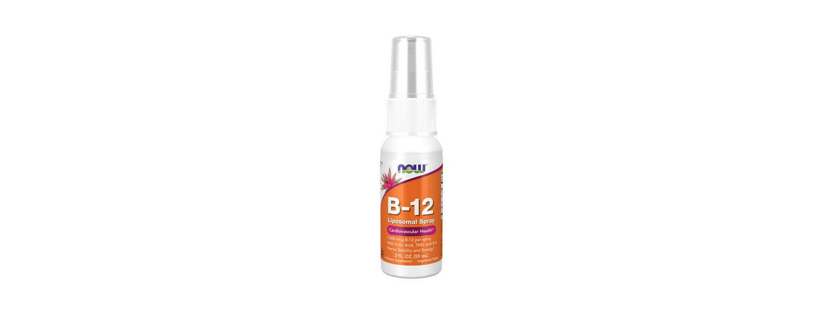 Липосомальный спрей NOW Foods Витамин B-12, 2 OZ
