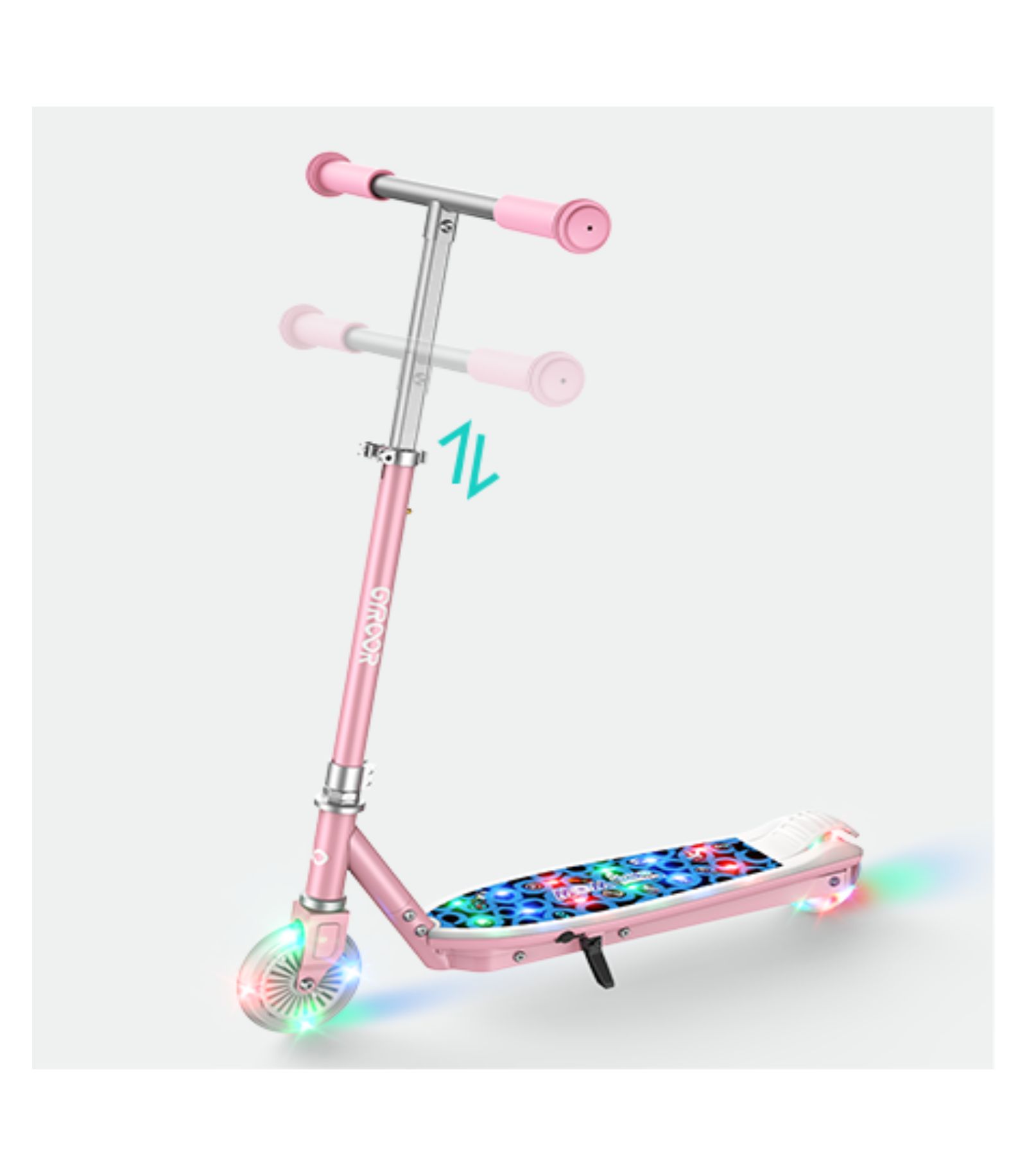 Everyfun Электросамокат для детей с регулируемым рулем и LED-подсветкой