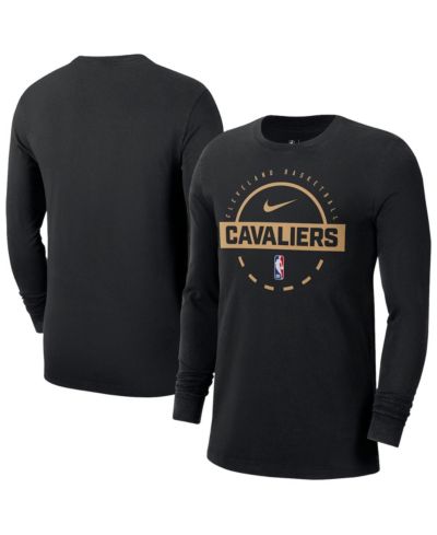Nike Men's Black Cleveland Cavaliers Authentic Long Sleeve Practice T-Shirt