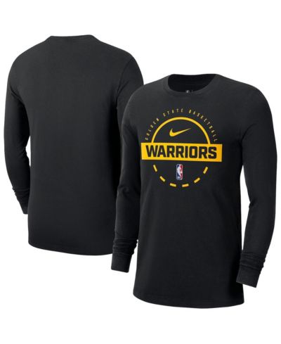 Nike Men's Black Golden State Warriors Authentic Long Sleeve Practice T-Shirt