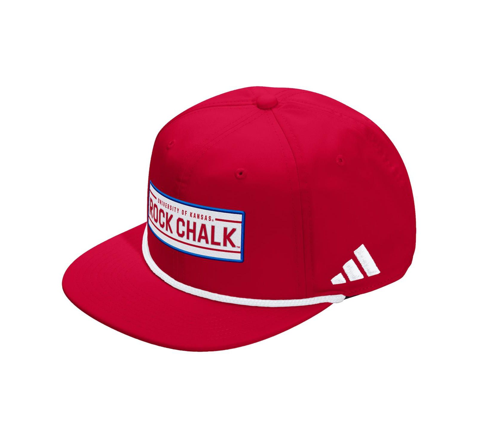 Adidas Men's and Women's Red Kansas Jayhawks Locker Room Rope Adjustable Hat