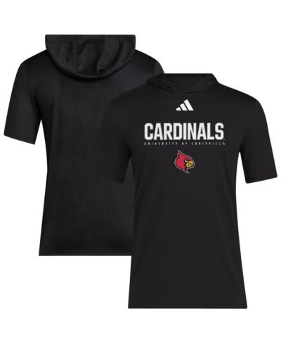 Adidas Men's Black Louisville Cardinals 2025 AREOREADY Sideline Training Hooded T-Shirt