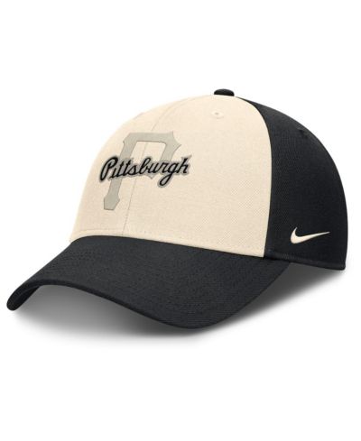 Мужская регулируемая кепка Nike Pittsburgh Pirates, черная/натуральная