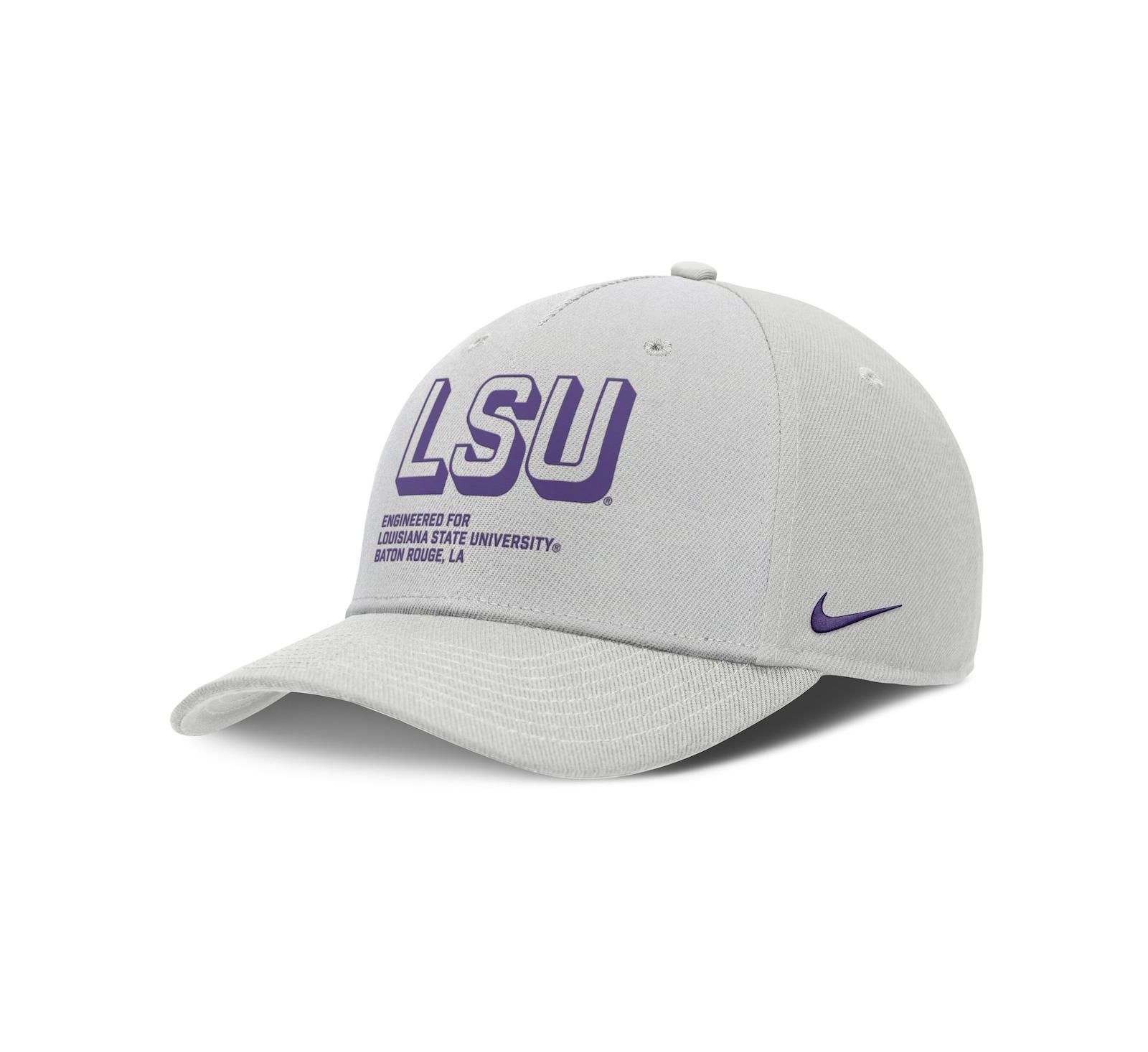 Nike Men's Gray LSU Tigers 2025 Sideline Dust Pinched Rise Adjustable Hat