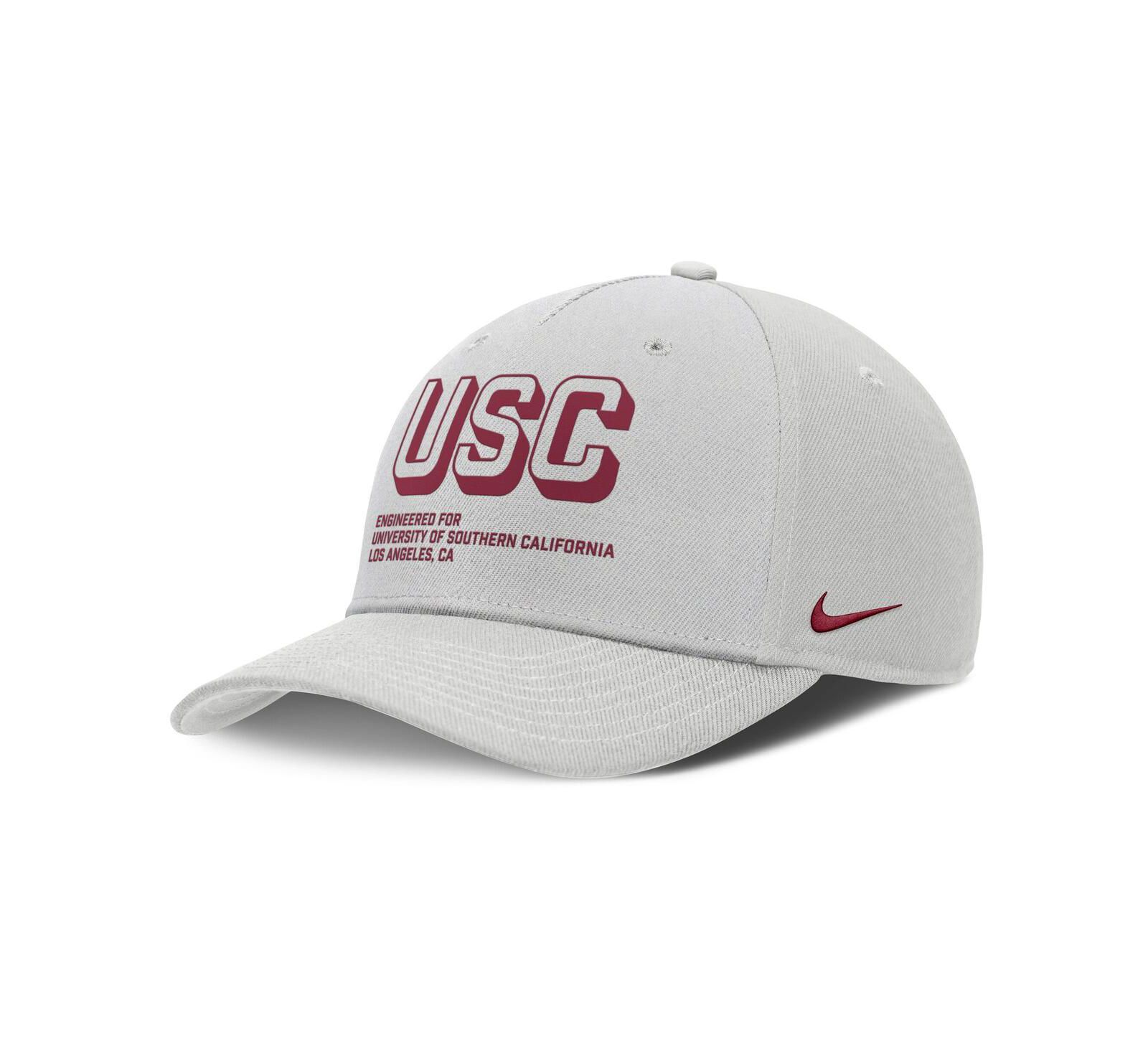 Кепка Nike Men's Gray USC Trojans 2025 Sideline Dust Pinched Rise