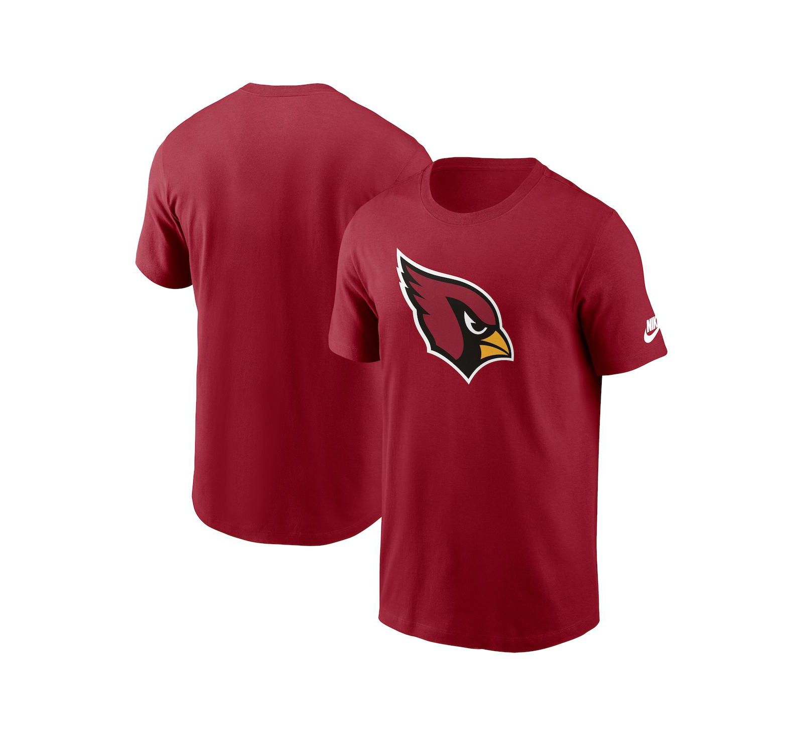 Nike Men's Cardinal Arizona Cardinals Rewind Logo Essential T-Shirt