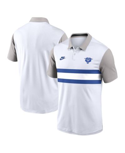 Nike polo футболка Men's White/Gray Kentucky Wildcats Athletic Prep Legacy Logo Vapor Performance