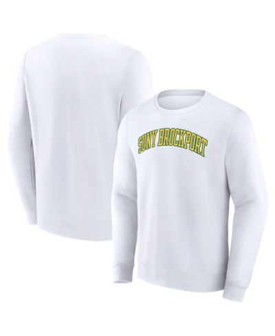 Fanatics Men's White SUNY Brockport Golden Eagles Short Name Pullover Sweatshirt