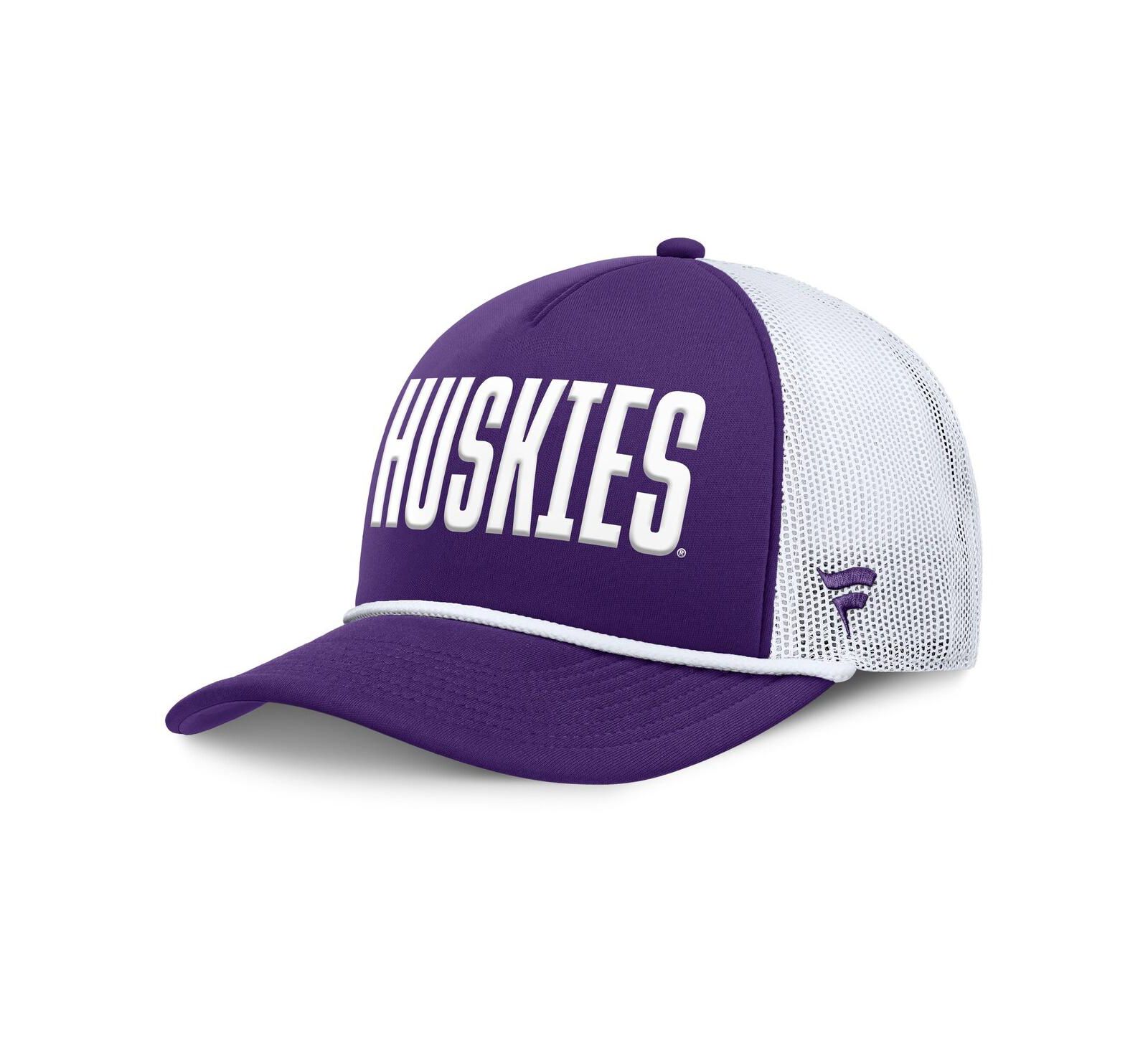 Мужская бейсболка Fanatics Purple Washington Huskies Dutch Foam Front Adjustable Trucker Hat