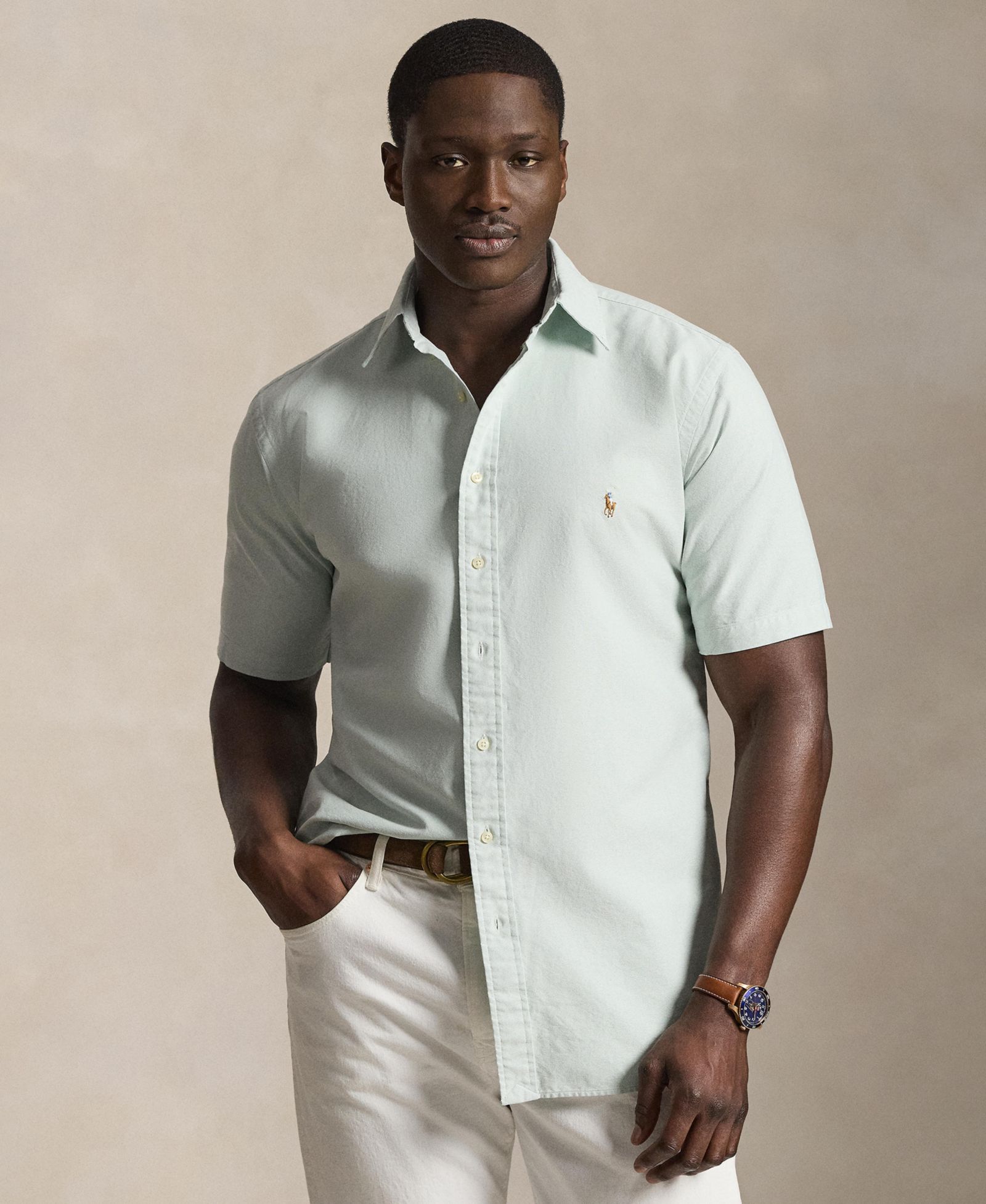 Мужская рубашка Polo Ralph Lauren Big & Tall The Iconic Mesh